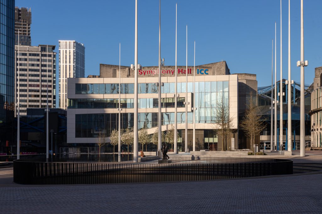 Symphony Hall and Centenary Square completed